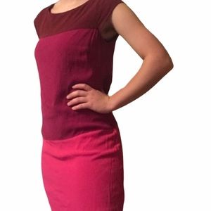 Color block midi dress